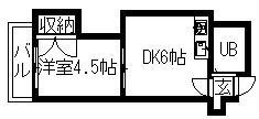 第5松井ビル 302｜北海道札幌市中央区北一条西２２丁目(賃貸マンション1DK・3階・21.78㎡)の写真 その2