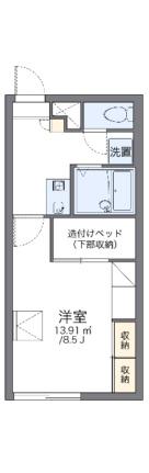 レオパレス新発寒 206｜北海道札幌市手稲区新発寒六条９丁目(賃貸アパート1K・2階・23.18㎡)の写真 その2