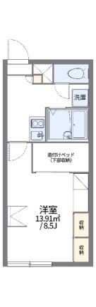 レオパレス西町北 105｜北海道札幌市西区西町北８丁目(賃貸アパート1K・1階・23.18㎡)の写真 その2