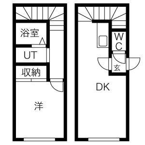 アーバン稲穂 103｜北海道札幌市手稲区稲穂一条２丁目(賃貸アパート1DK・2階・31.00㎡)の写真 その2