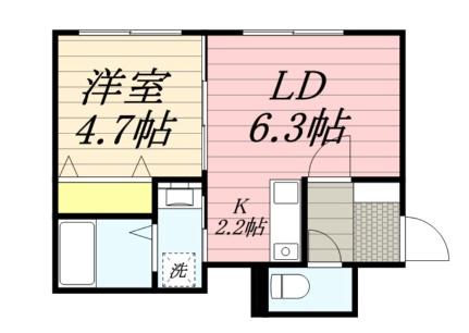 ル・アーヴル 305｜北海道札幌市西区発寒四条５丁目(賃貸マンション1LDK・3階・32.40㎡)の写真 その2