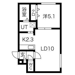 Ｒａｆｆｉｎｅ（ラフィーネ） 402｜北海道札幌市手稲区前田四条１１丁目(賃貸マンション1LDK・4階・35.12㎡)の写真 その2