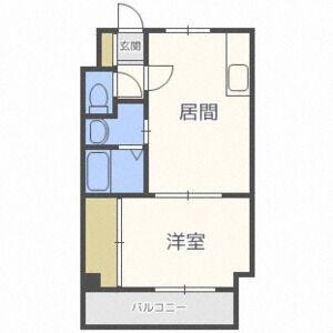 広瀬ビルコットン211 202 ｜ 北海道札幌市手稲区前田二条１１丁目（賃貸マンション1LDK・2階・36.00㎡） その2