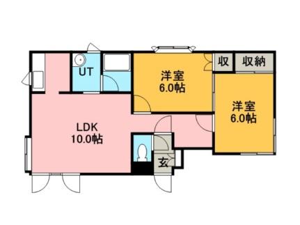 フォーサイト宮の沢 202｜北海道札幌市手稲区西宮の沢一条４丁目(賃貸アパート2LDK・3階・55.89㎡)の写真 その2