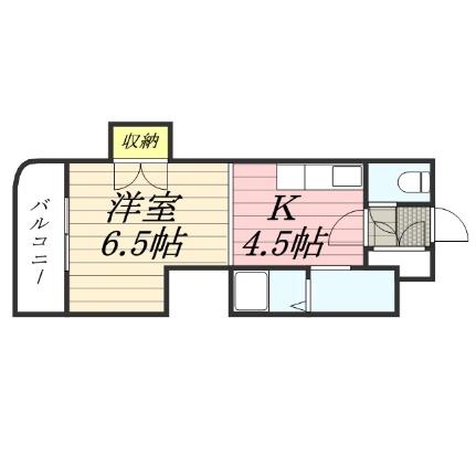 パークサイドふる里 0403｜北海道札幌市西区八軒三条東１丁目(賃貸マンション1K・4階・27.54㎡)の写真 その2