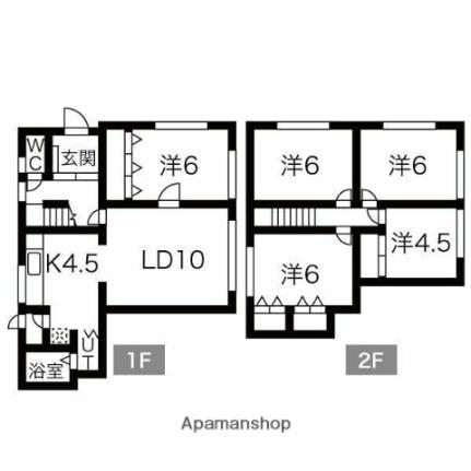 西野3－9貸家 1｜北海道札幌市西区西野三条９丁目(賃貸テラスハウス5LDK・1階・85.25㎡)の写真 その2