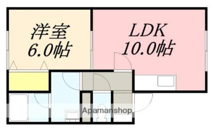 ヴィラカルコーサ 201｜北海道函館市昭和４丁目(賃貸アパート1LDK・2階・42.23㎡)の写真 その2