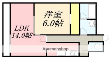 ロイヤルシティ弐番館青柳 402 ｜ 北海道函館市青柳町（賃貸マンション1LDK・4階・49.50㎡） その2