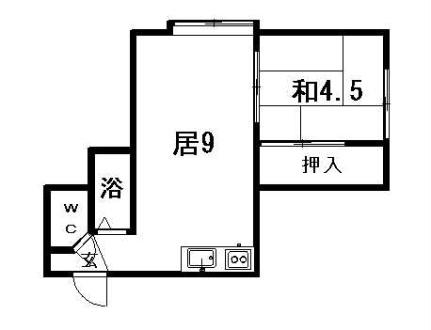 ロータスハイツ月寒 103｜北海道札幌市豊平区月寒西二条６丁目(賃貸アパート1DK・1階・24.00㎡)の写真 その2