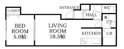 パークアベニュー南郷 401｜北海道札幌市白石区栄通８丁目(賃貸マンション1LDK・4階・31.94㎡)の写真 その2