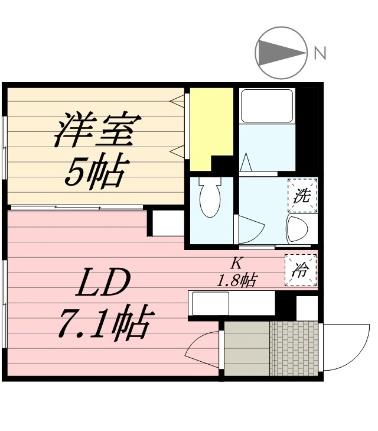 ｃｏｃｏＬｕ（ココル） 206｜北海道札幌市豊平区平岸一条９丁目(賃貸マンション1LDK・2階・32.48㎡)の写真 その2