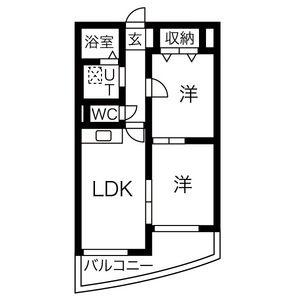 ラークヒルズマンション 306｜北海道札幌市厚別区厚別南２丁目(賃貸マンション2LDK・3階・45.40㎡)の写真 その2