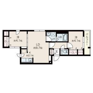 アルビオ 202｜北海道札幌市白石区東札幌二条４丁目(賃貸マンション2LDK・2階・45.13㎡)の写真 その2