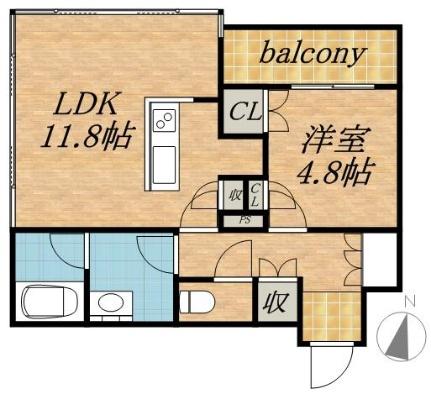 ラフィネタワー札幌南3条 0311｜北海道札幌市中央区南三条東３丁目(賃貸マンション1LDK・3階・44.85㎡)の写真 その2