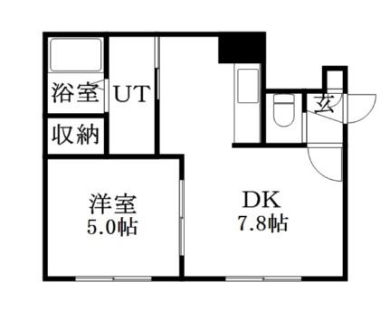 グレース・コート 201｜北海道札幌市白石区東札幌四条５丁目(賃貸マンション1DK・2階・32.50㎡)の写真 その2