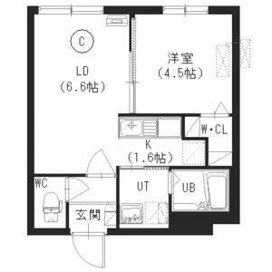 セフィーロ新札幌 405｜北海道札幌市厚別区厚別東二条１丁目(賃貸マンション1LDK・4階・30.00㎡)の写真 その2