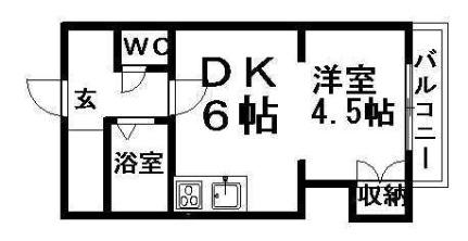 菊水コート 603｜北海道札幌市白石区菊水一条１丁目(賃貸マンション1DK・6階・25.64㎡)の写真 その2