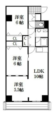 司マンション 202｜北海道札幌市白石区本通１１丁目南(賃貸マンション2LDK・2階・50.96㎡)の写真 その2