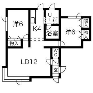 Ｙ’Ｓハイム 101｜北海道札幌市豊平区月寒東二条２０丁目(賃貸アパート2LDK・1階・63.18㎡)の写真 その2