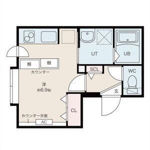 ＭｏｎｏＦｕｒｏｍａ（モノ・フロマ）ひばりが丘 301｜北海道札幌市厚別区厚別南１丁目(賃貸マンション1K・3階・20.34㎡)の写真 その2