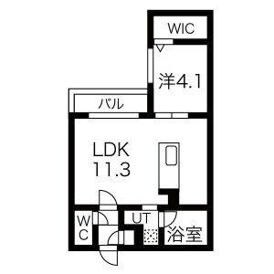 ＡＬＰＨＡ新札幌 205｜北海道札幌市厚別区厚別中央一条７丁目(賃貸マンション1LDK・2階・35.88㎡)の写真 その2