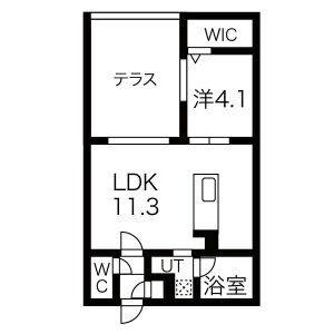 ＡＬＰＨＡ新札幌 102｜北海道札幌市厚別区厚別中央一条７丁目(賃貸マンション1LDK・1階・35.88㎡)の写真 その2