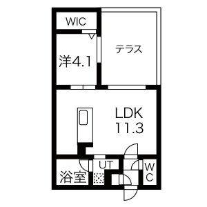 ＡＬＰＨＡ新札幌 103｜北海道札幌市厚別区厚別中央一条７丁目(賃貸マンション1LDK・1階・35.88㎡)の写真 その2