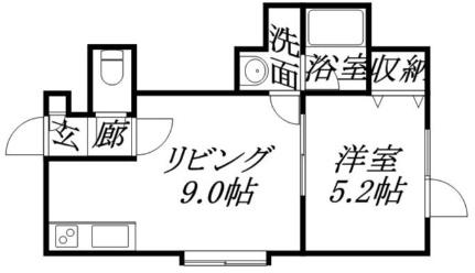 ラ・プリマヴェーラ 101｜北海道札幌市豊平区中の島一条７丁目(賃貸アパート1LDK・2階・30.52㎡)の写真 その2