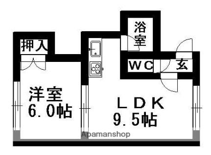 ソレイユ北郷 102｜北海道札幌市白石区北郷五条３丁目(賃貸アパート1LDK・2階・32.17㎡)の写真 その2