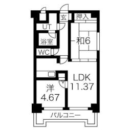 🉐敷金礼金0円！🉐ドミ22山鼻