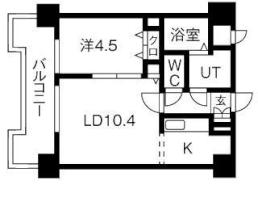 ＵＵＲコート札幌北三条 1108 ｜ 北海道札幌市中央区北三条東３丁目（賃貸マンション1LDK・11階・35.07㎡） その2