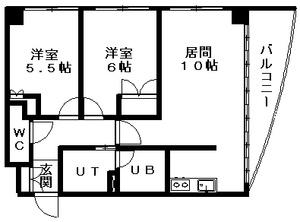 Ａｄｅｎ宮の森 00302｜北海道札幌市中央区宮の森二条５丁目(賃貸マンション2LDK・3階・52.16㎡)の写真 その2