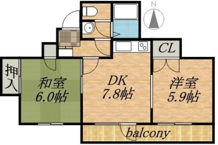 プラザ・スズ札幌II 103｜北海道札幌市中央区南十五条西８丁目(賃貸マンション1LDK・1階・44.77㎡)の写真 その2