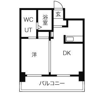 ＴＥＡＤＡ北4条（ティーダキタ4ジョウ） 1203｜北海道札幌市中央区北四条東２丁目(賃貸マンション1LDK・12階・32.88㎡)の写真 その2