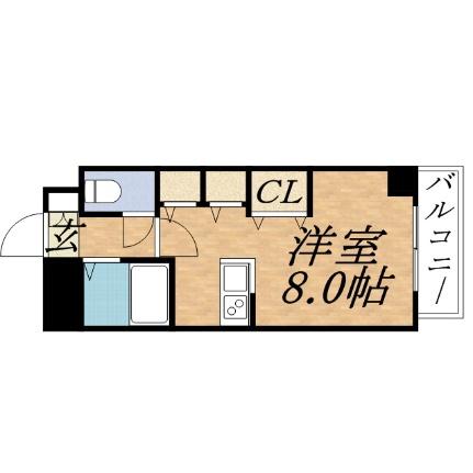 アブニール桑園 0702｜北海道札幌市中央区北八条西１５丁目(賃貸マンション1R・7階・21.80㎡)の写真 その2