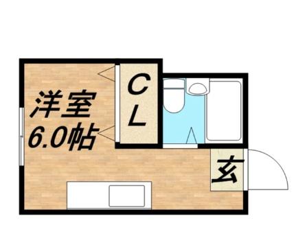 ハイマート佐々 203｜北海道札幌市中央区北四条東５丁目(賃貸マンション1R・2階・13.20㎡)の写真 その2