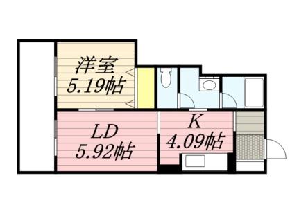 北海道札幌市中央区南二条西１０丁目(賃貸マンション1LDK・11階・35.04㎡)の写真 その2