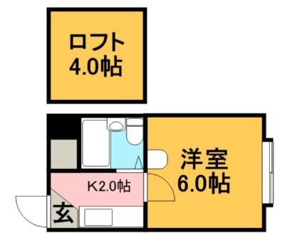グローリーコート 205｜北海道札幌市中央区南八条西１３丁目(賃貸マンション1K・2階・28.05㎡)の写真 その2