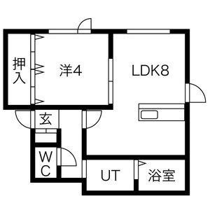 円山クローバハイム 302｜北海道札幌市中央区南六条西２１丁目(賃貸アパート1LDK・3階・33.11㎡)の写真 その2