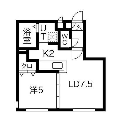 ＤＡＹＳ山鼻 203 ｜ 北海道札幌市中央区南二十二条西９丁目（賃貸マンション1LDK・2階・34.50㎡） その2