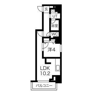 ラ・クラッセ札幌シティイースト 904｜北海道札幌市中央区南三条東４丁目(賃貸マンション1LDK・9階・37.01㎡)の写真 その2