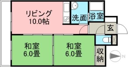 クリオ行啓通参番館 605｜北海道札幌市中央区南十四条西８丁目(賃貸マンション2LDK・6階・48.20㎡)の写真 その2