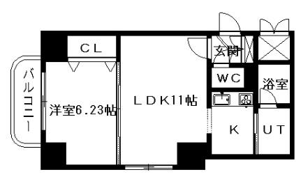 パルクアレース・ダハイム 601｜北海道札幌市中央区南二条西１３丁目(賃貸マンション1LDK・6階・38.92㎡)の写真 その2