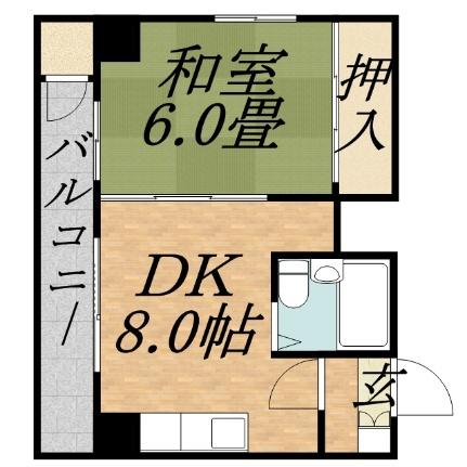 リベルティ大通 405｜北海道札幌市中央区南一条西１６丁目(賃貸マンション1LDK・4階・31.83㎡)の写真 その2