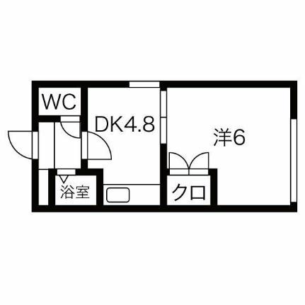 ジャグランス宮の森 411｜北海道札幌市中央区宮の森一条１０丁目(賃貸マンション1DK・4階・22.28㎡)の写真 その2