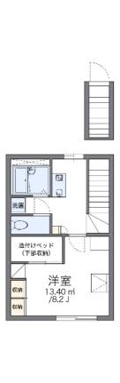 レオパレスコンフォール 208 ｜ 青森県八戸市大字尻内町字八百刈（賃貸アパート1K・2階・26.08㎡） その2