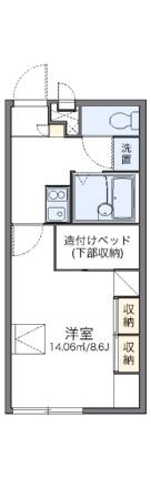 レオパレスコスモＢ 104｜青森県八戸市湊高台５丁目(賃貸アパート1K・1階・23.18㎡)の写真 その2