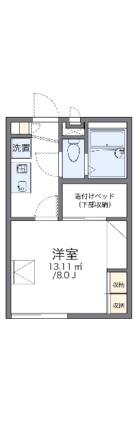 レオパレス赤坂 105｜青森県八戸市大字湊町字赤坂(賃貸アパート1K・1階・21.53㎡)の写真 その2