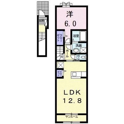 グラン・フォレストＢ 202 ｜ 青森県八戸市大字尻内町字平中下（賃貸アパート1LDK・2階・52.10㎡） その2