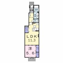 ラ　ヴェリーテ 104 ｜ 青森県八戸市大字新井田字市子林（賃貸アパート1LDK・1階・42.83㎡） その2